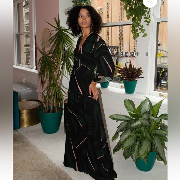 CLC By Corey Lynn Calter Agnes VNeck Maxi Dress - Picture 2 of 6